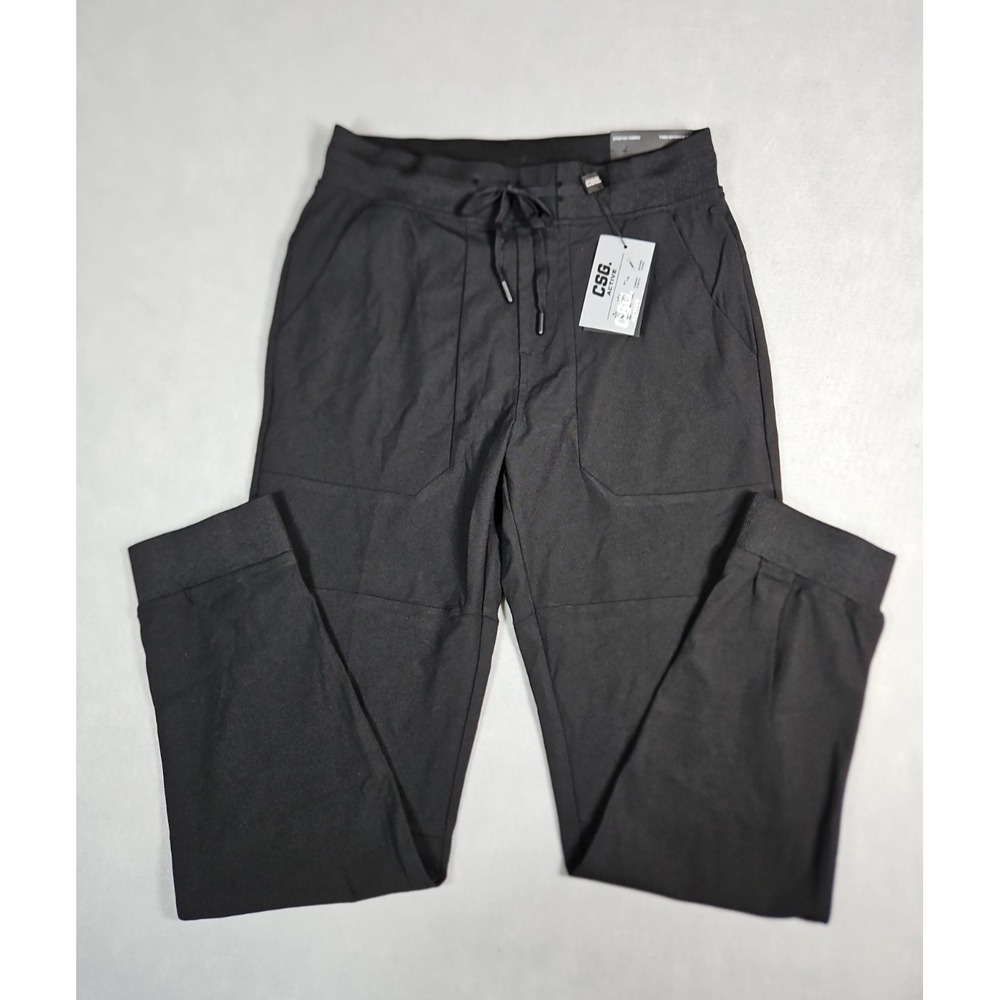 CSG Mens Black Commuter Jogger Pull On Pants Size Small NWT
